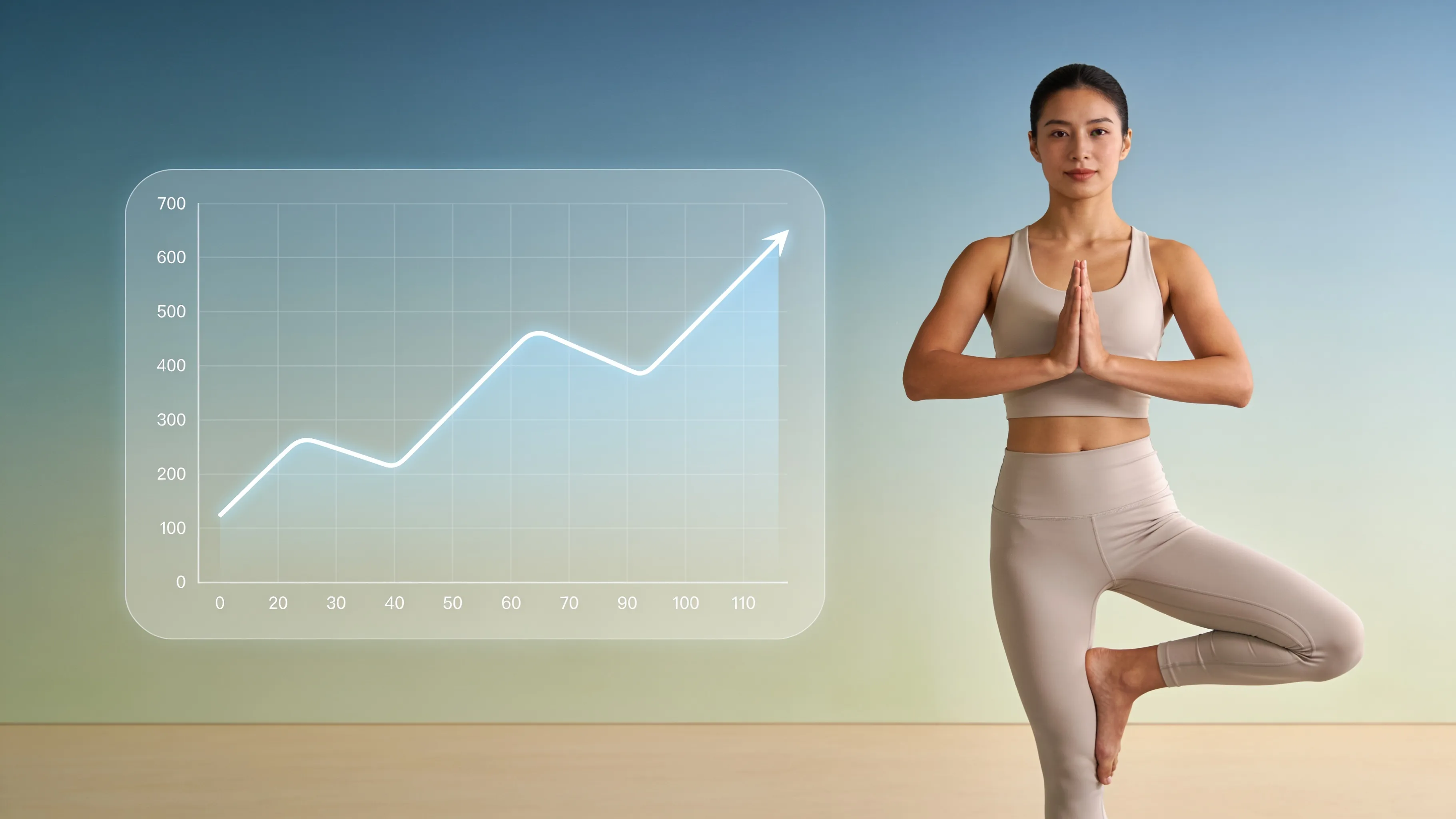 Evolução do aluno de yoga em gráficos: como mostrar progresso real e manter a turma motivada