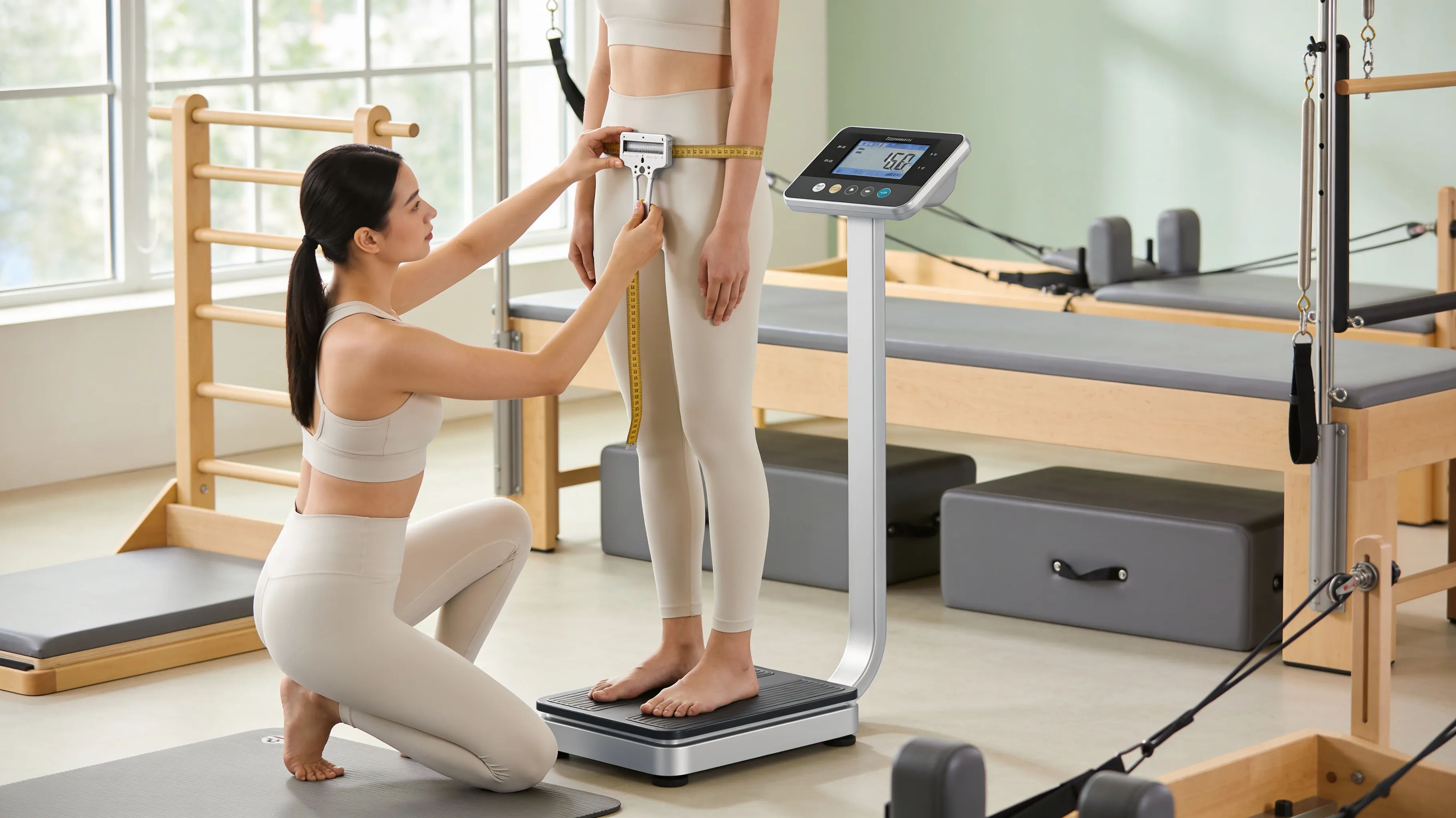 Avaliação física documentada no pilates: como registrar peso, gordura e medidas corretamente