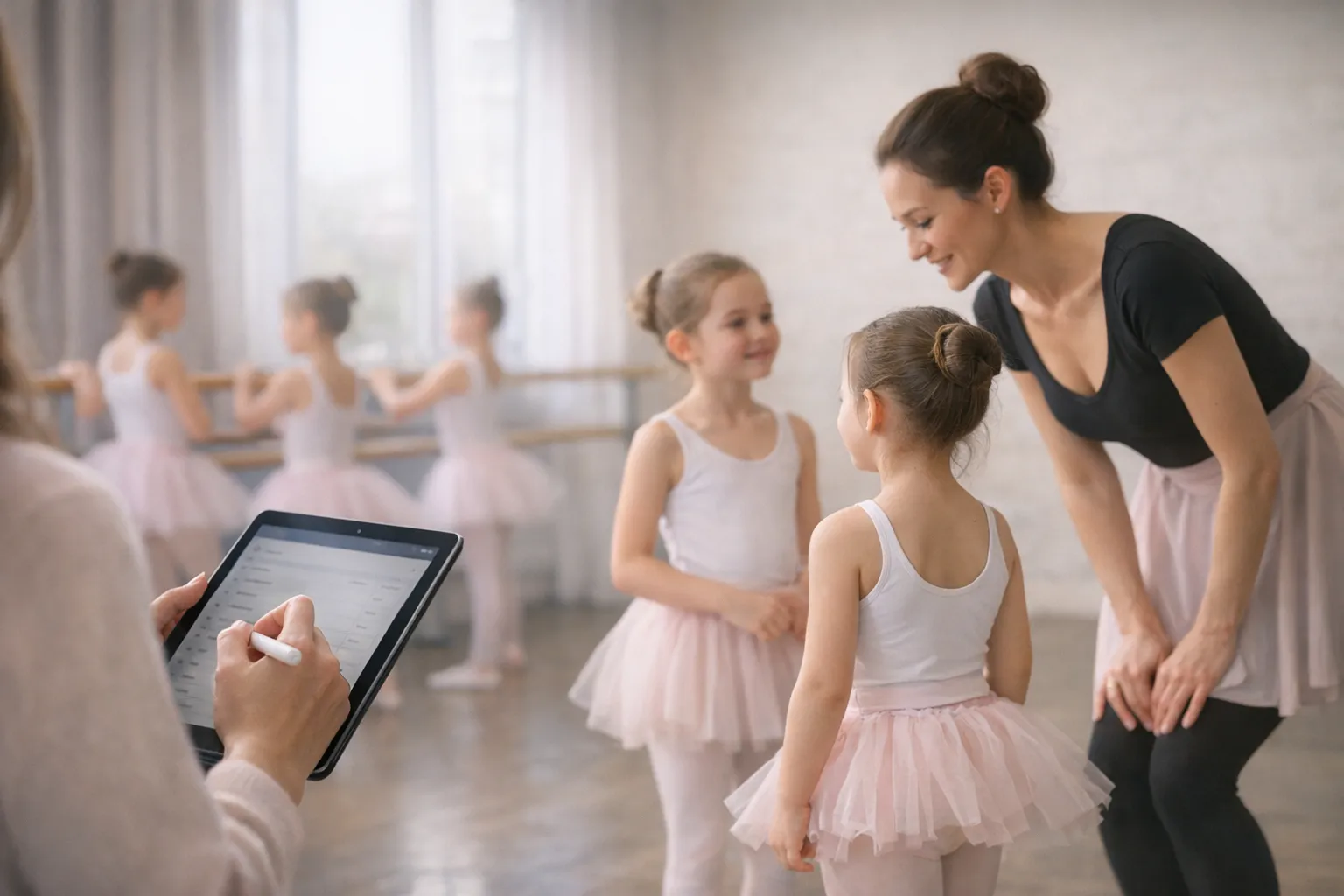 Controle de frequência em escola de ballet: por que registrar presença protege o seu faturamento