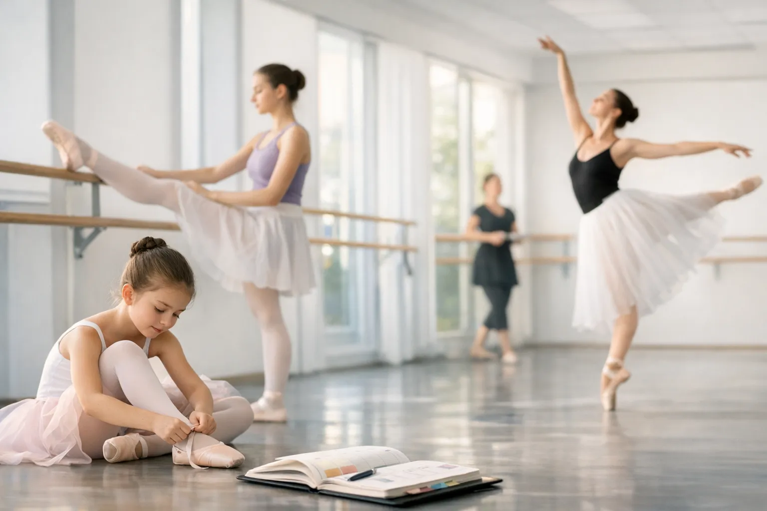 Gestão de turmas escola de ballet: como organizar iniciantes, intermediários e avançados sem confusão na agenda