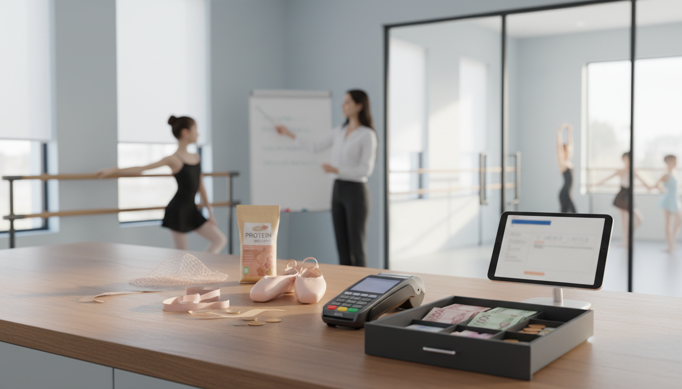 PDV escola de ballet: como vender produtos (sapatilhas, acessórios, suplementos) sem perder o controle do caixa