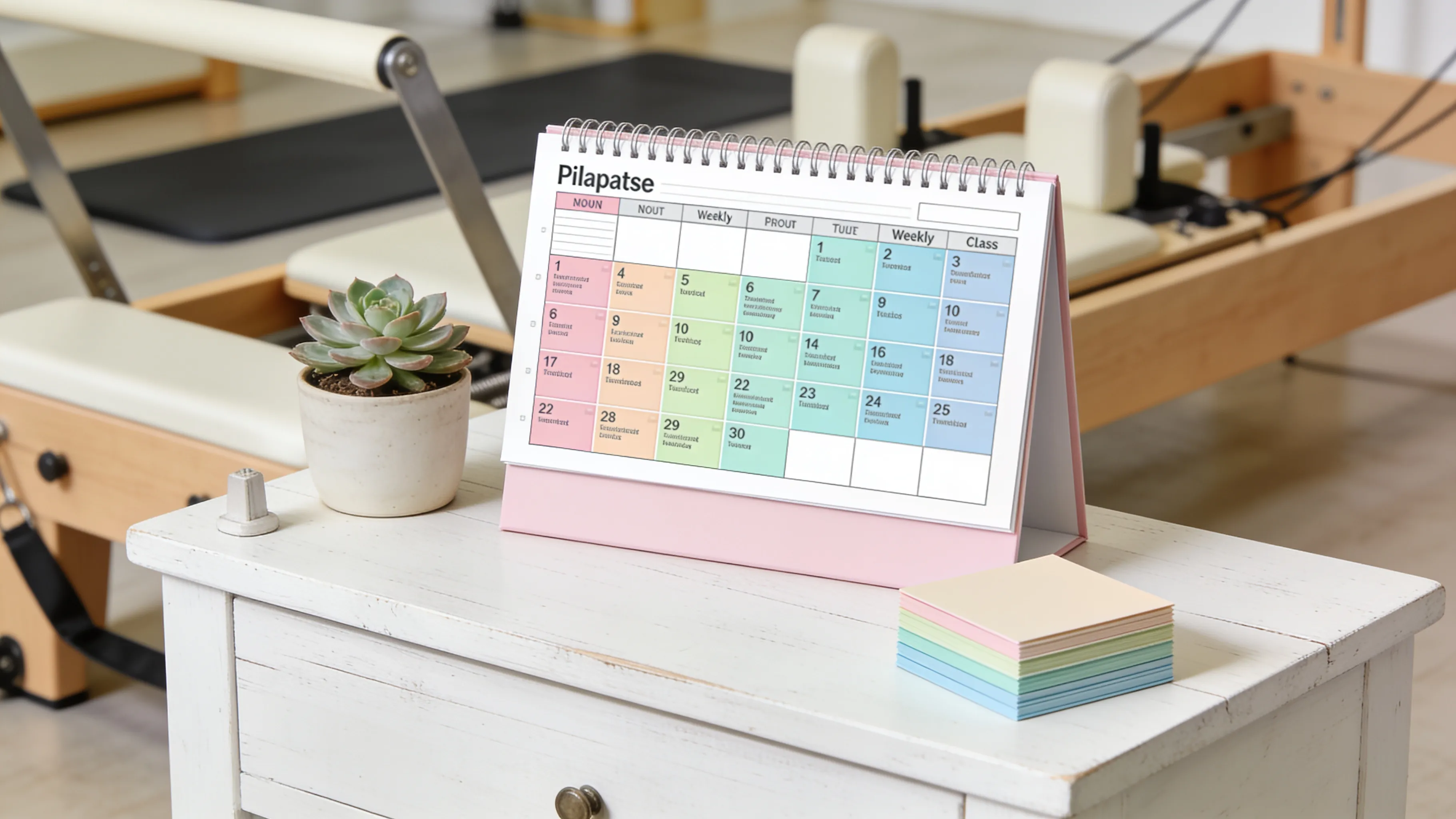 Sistema de cores na agenda de pilates: como organizar instrutores e evitar confusão