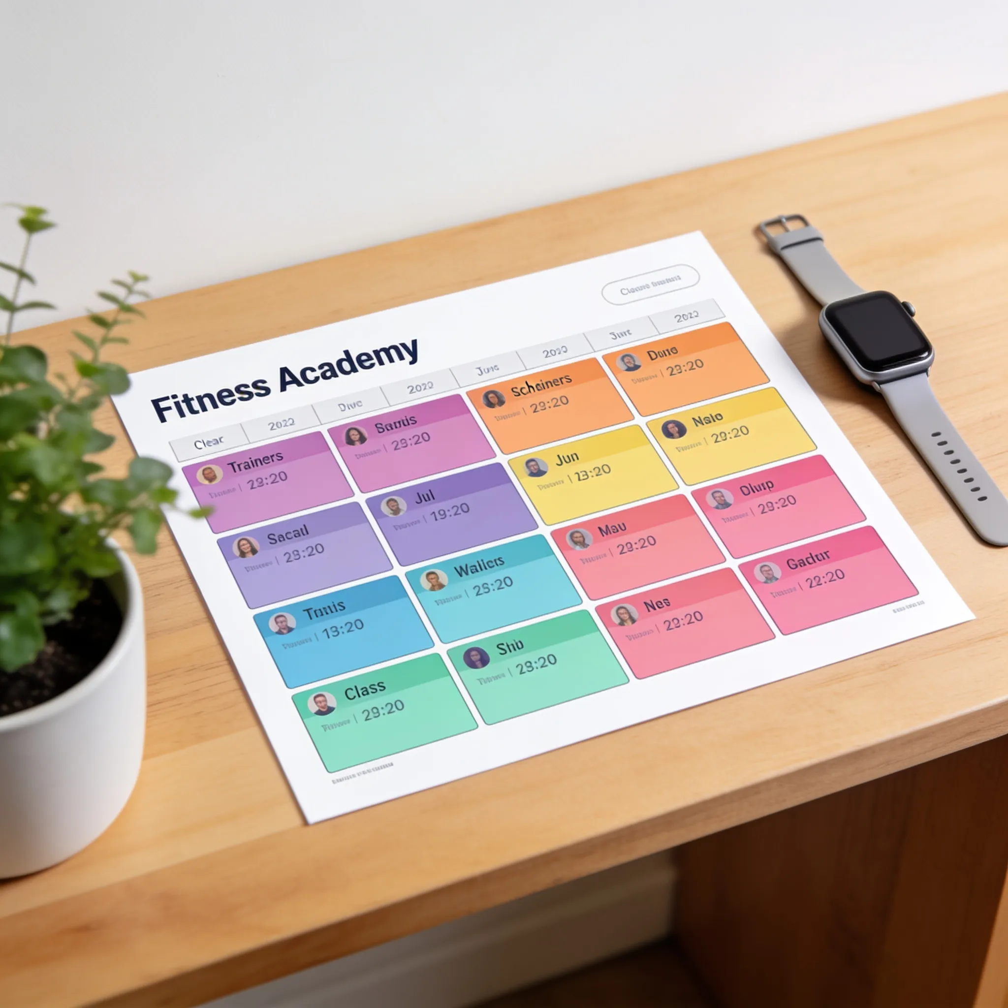 Agenda Colorida para Academia: Como Identificar Professores e Disponibilidade de Horários de Forma Visual e Eficiente